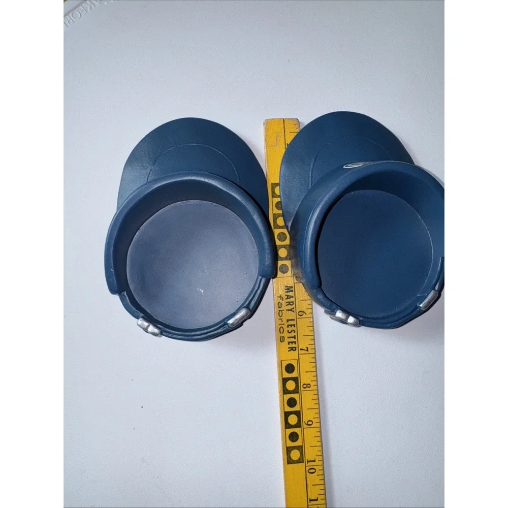 Tour Visor Coasters Mimics Tennis‎ Captain Or Golf Visor Set of 2 In Blue